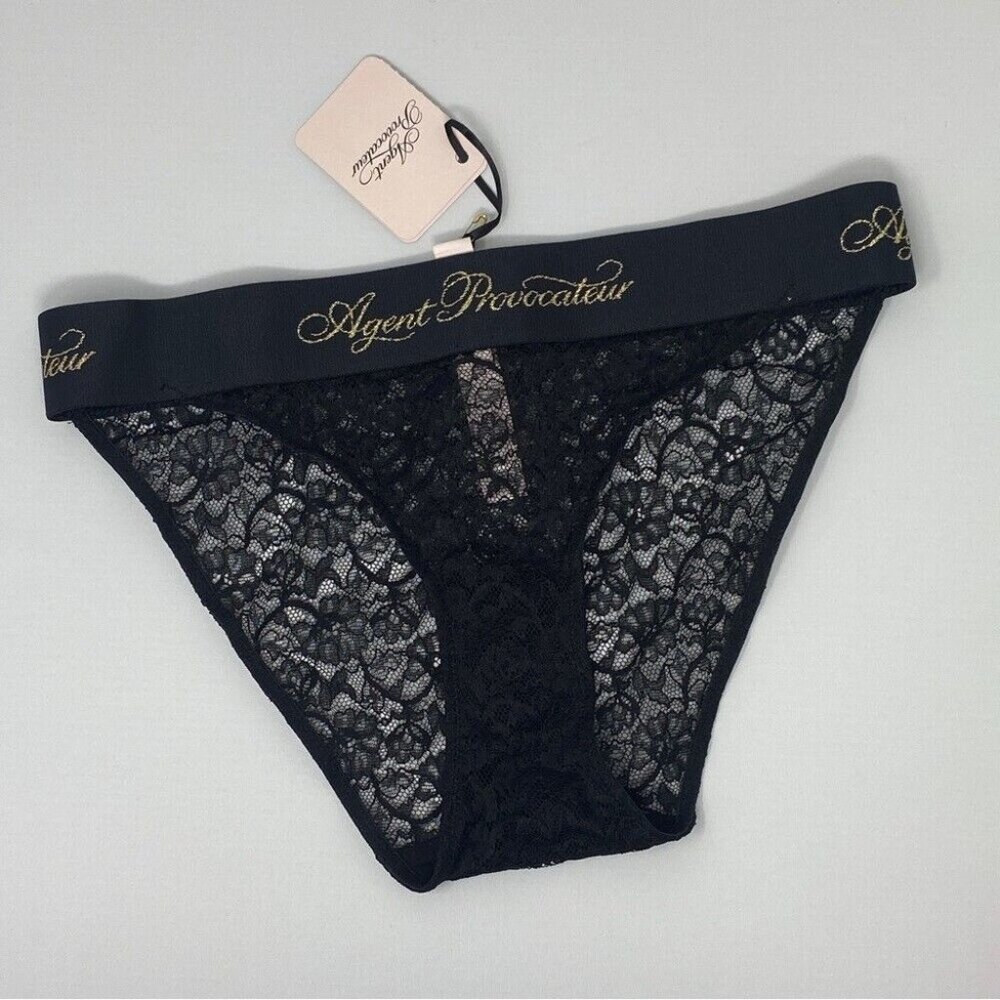 Agent Provocateur Cher Black Full Brief AP2 Small NWT